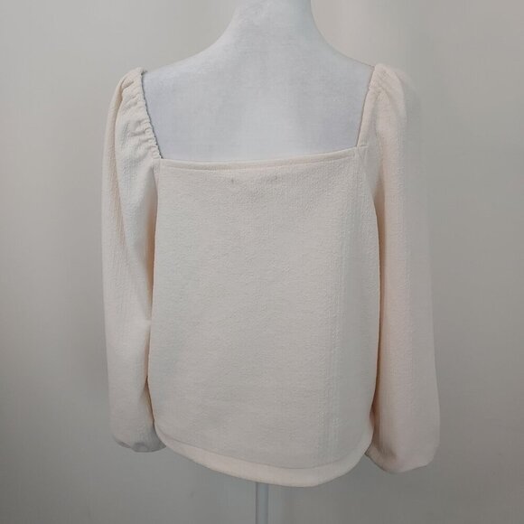 Madewell Cream Square Neck Top - Picture 4 of 11
